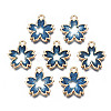 Rack Plating Alloy Epoxy Resin Pendants PALLOY-T083-02A-1