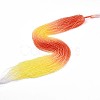 Transparent Gradient Color Glass Beads Strands GLAA-H021-01B-30-1