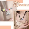 20Pcs 2 Styles Resin Beads with Brass Rhinestone Rondelle KK-YW0004-31-6