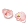 Frosted Transparent Acrylic Beads OACR-F013-06-2