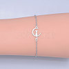 Tarnish Resistant 201 Stainless Steel Kitten Link Bracelets BJEW-T011-JN474-1-2