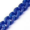 Handmade Acrylic Curb Chains AJEW-JB00679-06-3