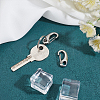 304 Stainless Steel Keychain Clasp Findings STAS-PH0002-24P-5