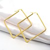 304 Stainless Steel Angular Hoop Earrings EJEW-P066-04G-1