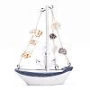 Mediterranean Style Natural Wood Home Display Decorations DJEW-WH0010-30-2