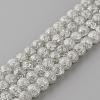 Synthetic Crackle Quartz Beads Strands GLAA-S134-8mm-09-1