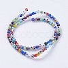 Handmade Evil Eye Lampwork Beads Strands LAMP-J089-B01-2
