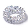 AB Color Plated Glass Beads GLAA-F108-12A-02-2