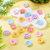 20pcs Opaque Resin Cabochons RESI-TADJ0001-08D-5