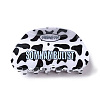 Leopard Print Pattern PVC Claw Hair Clips PHAR-M013-02E-1