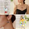 16Pcs 8 Styles Printed Acrylic Pendants OACR-SZ0001-40-7