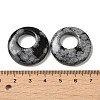 Natural Snowflake Obsidian Pendants G-T122-76M-3