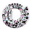 Spray Painted Synthetic Turquoise Beads Strands TURQ-T004-13B-2