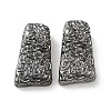 Textured Brass Beads KK-H455-05B-1