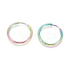 Ion Plating(IP) 304 Stainless Steel Huggie Hoop Earrings EJEW-F111A-25mm-Y-1