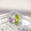 Handmade Lampwork Beaded Finger Rings WG8AEDA-03-1