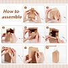 House Shaped Kraft Paper Candy Totes CON-WH0105-01-4