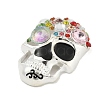 Alloy with Enamel and Rhinestone Cabochons FIND-B033-02B-S-2