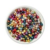 Baking Paint Pearlized Glass Pearl Round Bead Strands HY-Q004-4mm-M-4