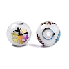 Christmas Opaque Glass Beads EGLA-R113-01D-2