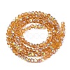 AB Color Plated Transparent Glass Rondelle Beads Strands EGLA-T029-2mm-10L-2