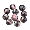 Natural Rhodonite Cabochons X-G-P393-R68-8MM-1