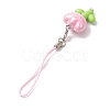 Flower Acrylic Mobile Straps HJEW-JM01883-6