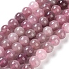 Natural Old Rose Madagascar Rose Quartz Beads Strands G-B076-A01-02-1