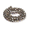 Electroplate Glass Beads Strands EGLA-R016-4m-27-2