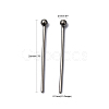 Non-Tarnish 304 Stainless Steel Ball Head pins X-STAS-R015-20mm-5
