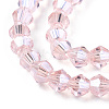Transparent Electroplate Glass Beads Strands EGLA-A039-T2mm-A26-3