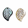 Natural Black Lip Shell Pendants SSHEL-S258-100A-2