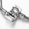 Tarnish Resistant 304 Stainless Steel European Style Round Snake Chains Bracelet Making STAS-I047-01C-2