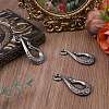 3Pcs Alloy S-Hook Clasps FIND-CP0003-47AS-4