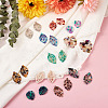 22Pcs 11 Style Cellulose Acetate(Resin) Pendants KY-BT0001-04-3