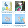 Waterproof PVC Colored Laser Stained Window Film Adhesive Stickers DIY-WH0256-072-3