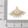 Brass Micro Pave Clear Cubic Zirconia Pendants KK-G491-18G-3