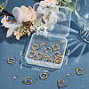 20Pcs 304 Stainless Steel Ring Stud Earring Findings STAS-BBC0001-76G-6