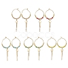 Star Glass Hoop Earrings EJEW-MZ00673-3