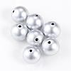 Matte Style Spray Painted Acrylic Beads ACRP-S669-18mm-01-1