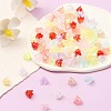6-Petal Imitation Jelly Acrylic Bead Caps JACR-FS0001-02-6