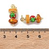Brass Enamel Pendants KK-H259-11A-G01-3
