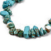 Unisex Chip Synthetic Turquoise(Dyed) Beaded Stretch Bracelets BJEW-S143-05-3