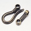 Rack Plating Brass Hook and S-Hook Clasps KK-E739-11AB-NF-2