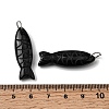 Natural Obsidian Carved Pendants G-G314-01P-07-3