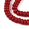 Opaque Solid Color Glass Beads Strands GLAA-ZX008-6mm-18O-3