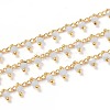 Handmade Glass Beaded Chains CHC-K008-B09-3