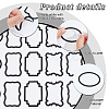 6 Sheets 3 Styles PVC Blank Self-Adhesive Stickers for Seasoning Jar DIY-GO0001-19-3