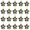 20Pcs Alloy Enamel 5-Petal Flower Connector Charms FIND-YW0009-33E-1