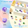 320Pcs 4 Colors Opaque Acrylic Beads SACR-YW0001-68-2